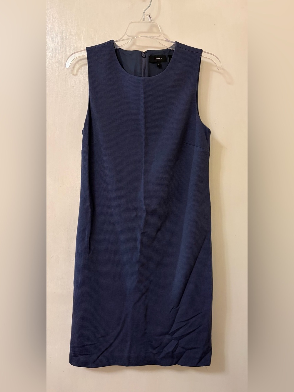 Theory Sleeveless Navy Shift Dress